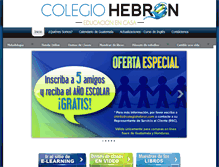 Tablet Screenshot of colegiohebron.com